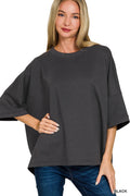 The Bekah J Scuba Top in Black