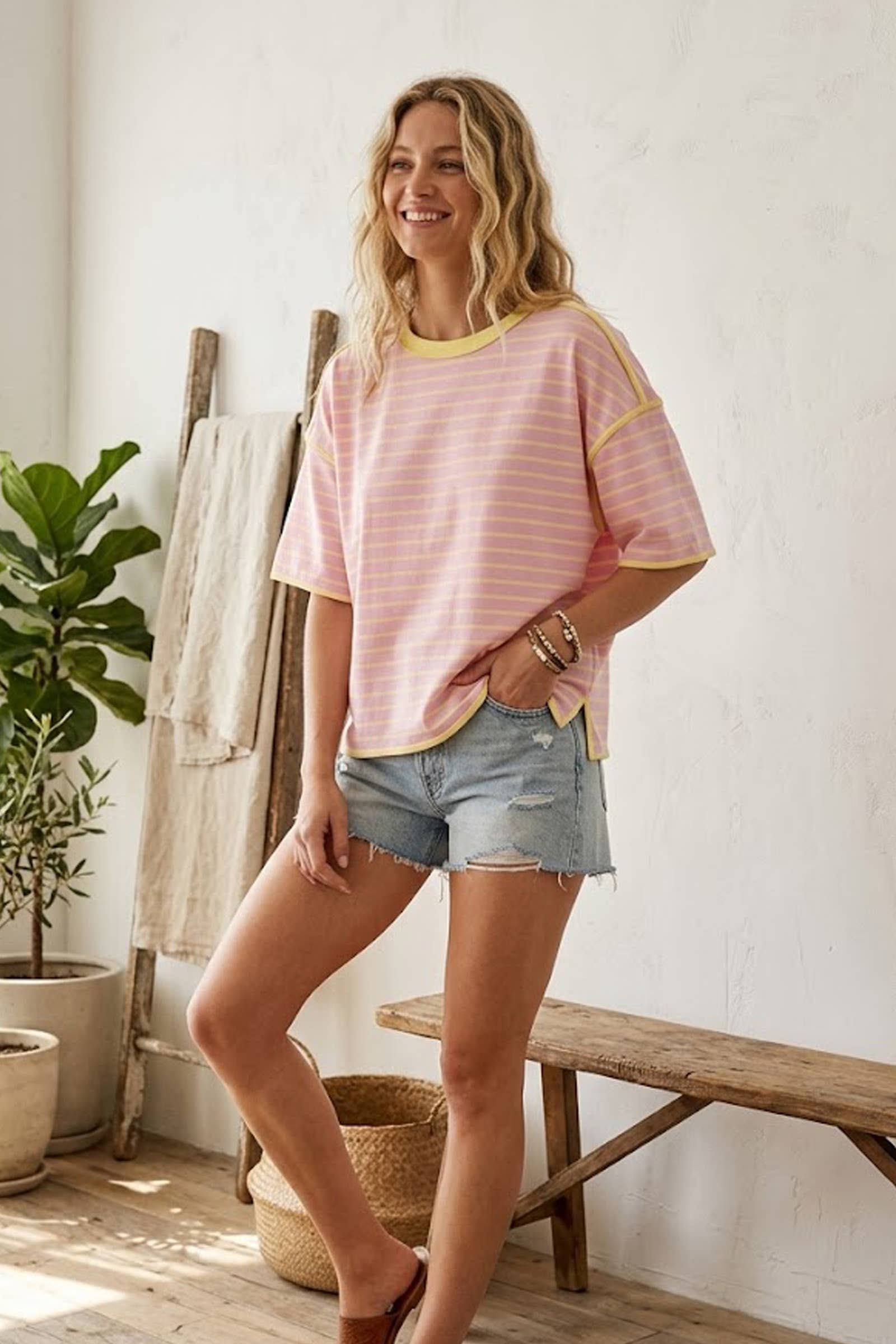 Golden Hour Stripe Tee