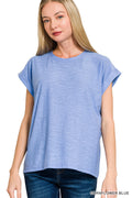 The Michaela Top in Blue