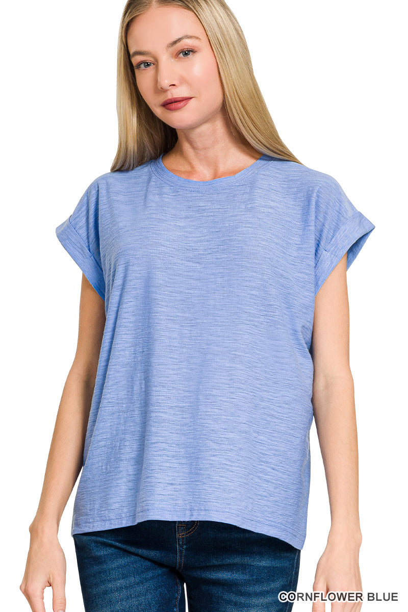 The Michaela Top in Blue