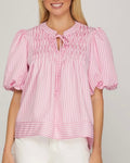 Nantucket Candy Stripe Blouse