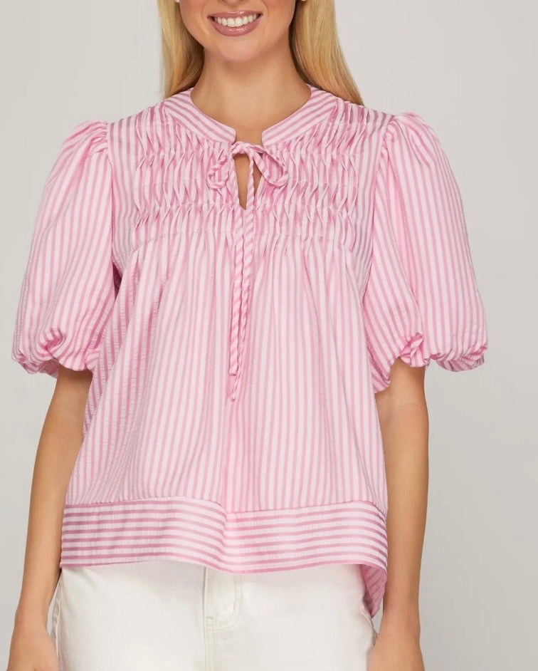 Nantucket Candy Stripe Blouse