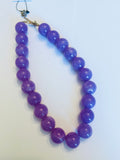 Purple Bubble Necklace